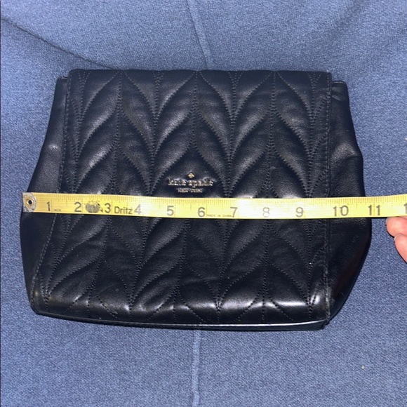 Kate Spade Black Quilted Shoulder Bag with Chain - Picture 8 of 9